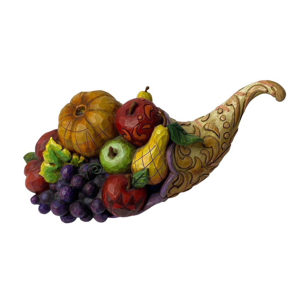 Jim Shore Heartwood Creek Horn of Plenty Cornucopia Figurine‎ 4008903 Fall Decor